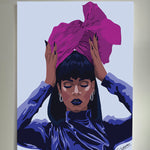 Lowering Her Turban